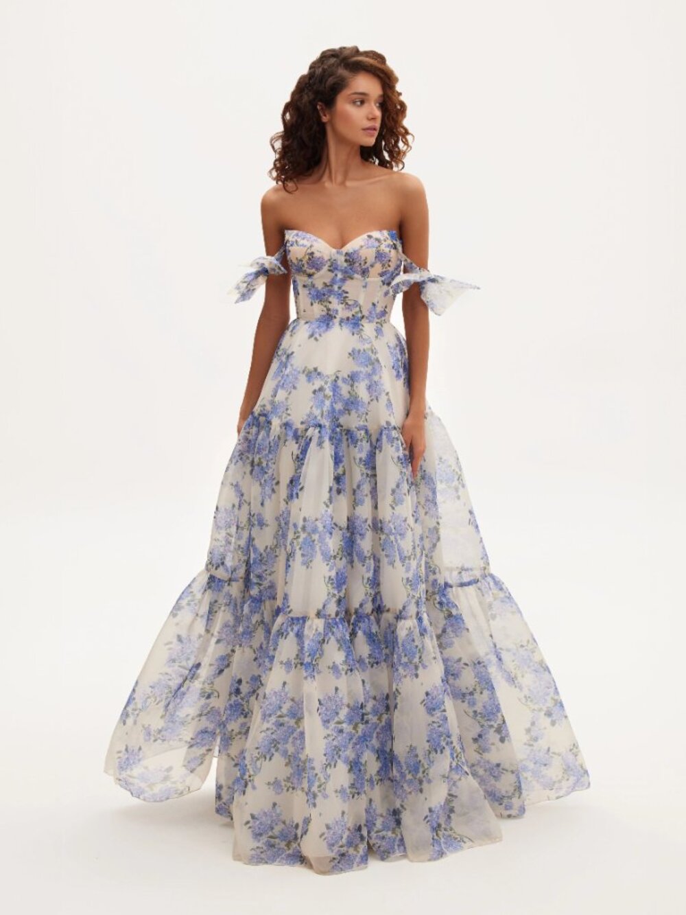 Milla Floral Maxi Tie-Strap Dress